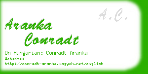 aranka conradt business card